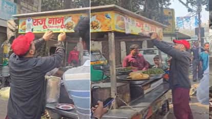 Meerut Kachori Vendor Name Controversy: Bajrang Dal Workers Protest at Brahmpuri Police Station