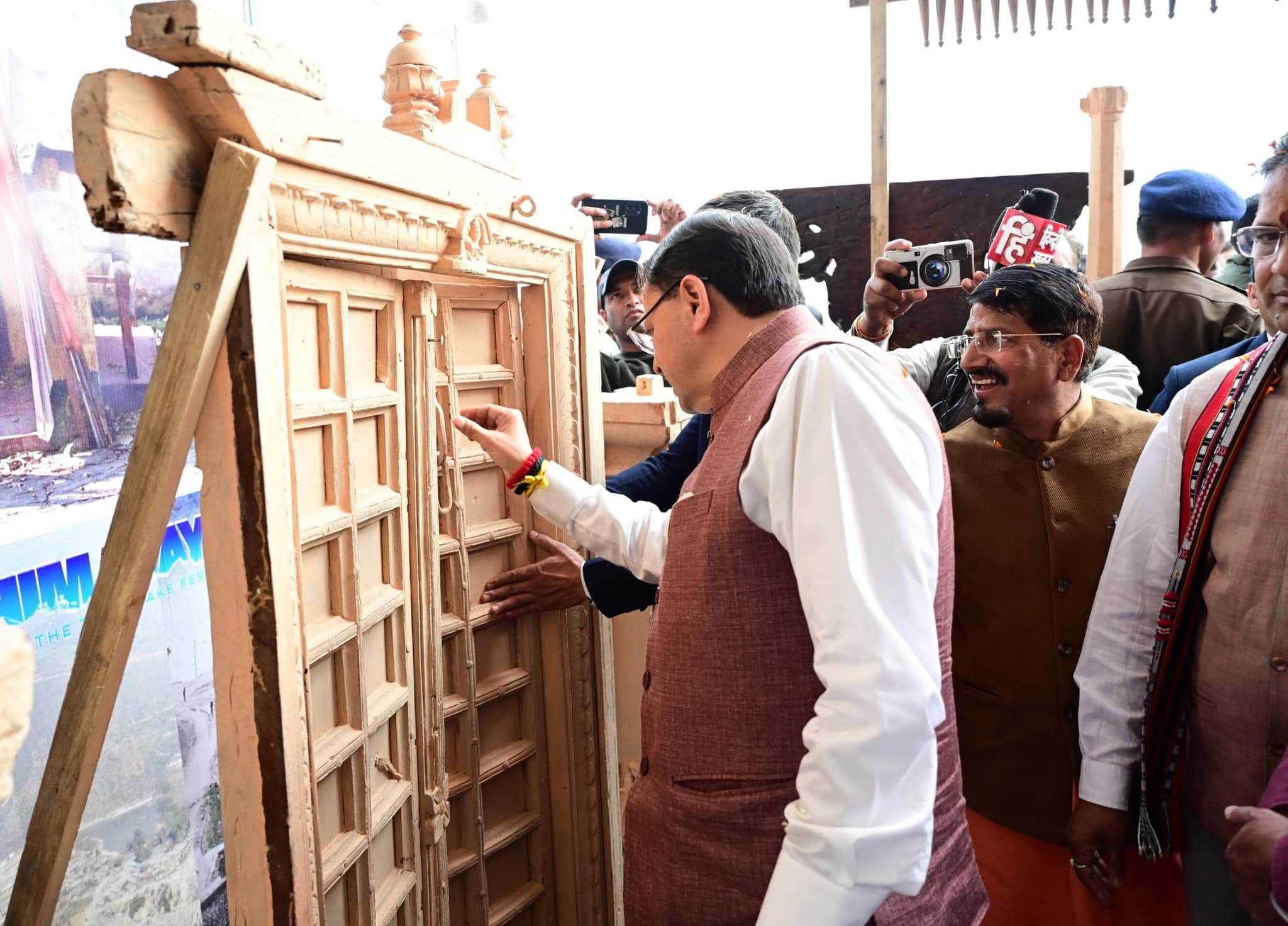 Tehri Lake Festival 2026 After inaugurating CM Dhami went for boating in lake Photos