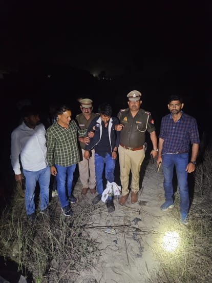 Gonda: A criminal was shot in the leg in a police encounter, his accomplice was also arrested; weapons and mon