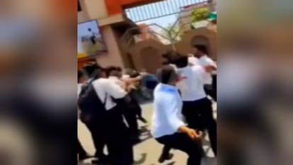 Meerut: Video of students fighting with belts at IIMT University gate goes viral