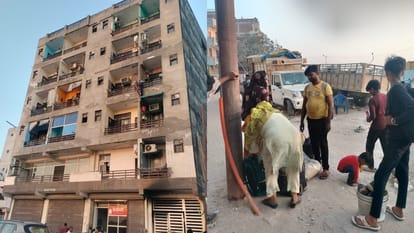 खोड़ा अग्निकांड:हादसे के सातवें दिन एक ही परिवार के चौथे सदस्य की मौत, इमारत में झुलसे थे 23 लोग – Khoda Building Fire Case Fourth Family Member Dies On Seventh Day Of Tragedy