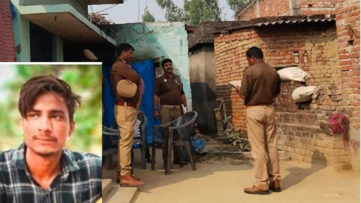 Police were searching.body of wife's murderer found hanging in the house in Maharajganj