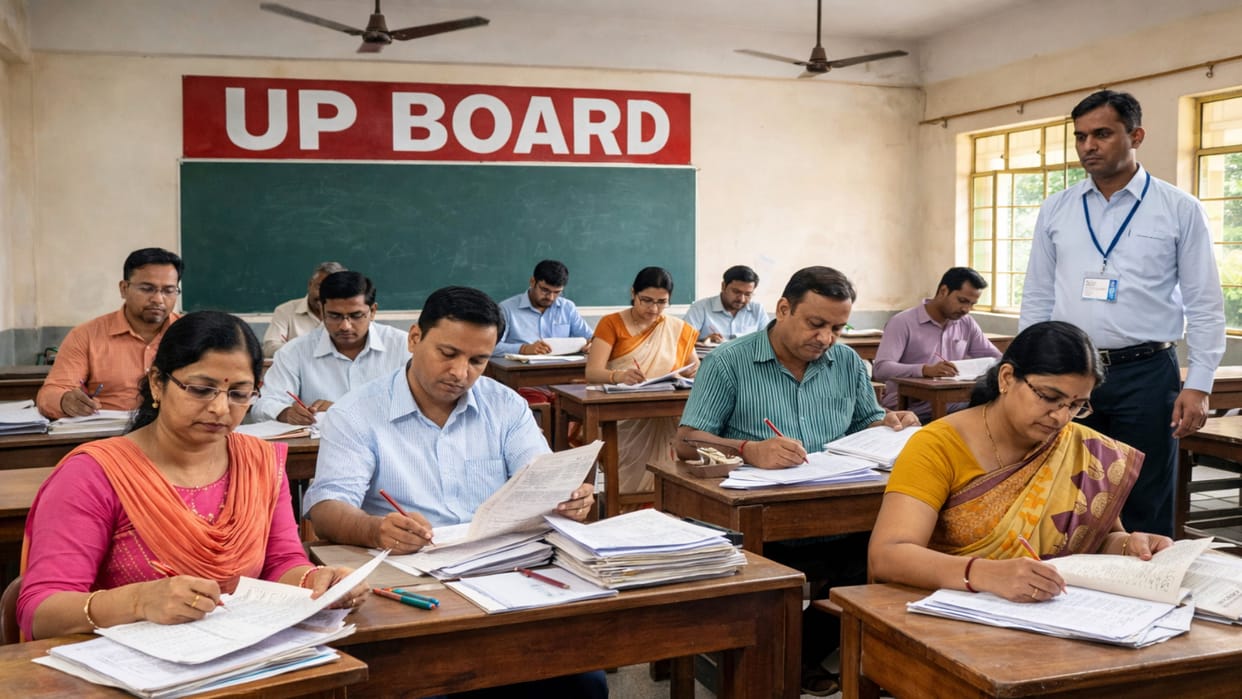 Cheating game in UP Board copies