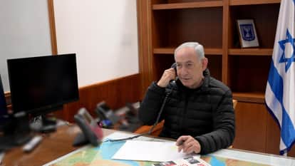 US Israel Iran War Benjamin Netanyahu trump call photo book allies at war goes viral on internet