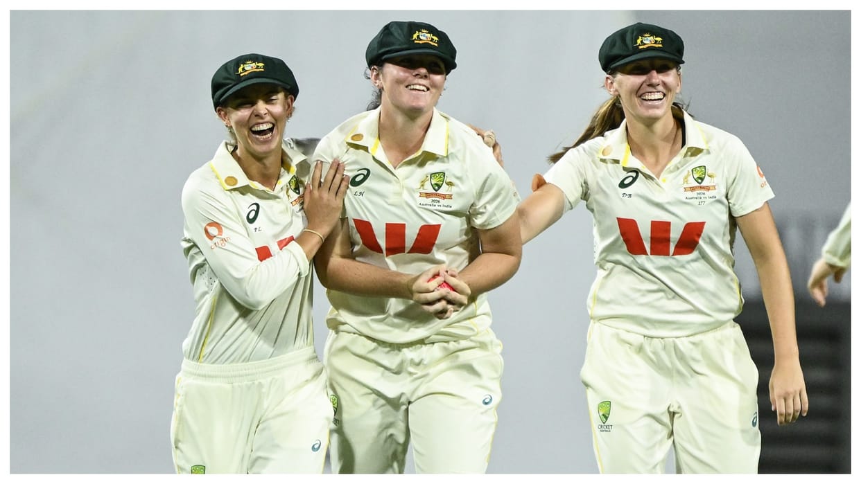 IND W vs AUS W 1st Test Highlights: India Women vs Australia Women Test Match Scorecard Result and Records