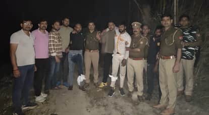 Kanpur Three accused in Ganga Barrage robbery case arrested two were shot in the leg in a police encounter