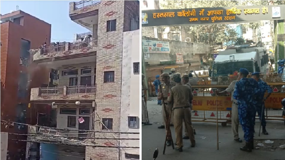Uttam Nagar murder case Police bulldozes property of accused