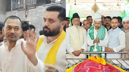 Nishant Kumar joined JDU party worship Mahavir Temple and shrine patna bihar news