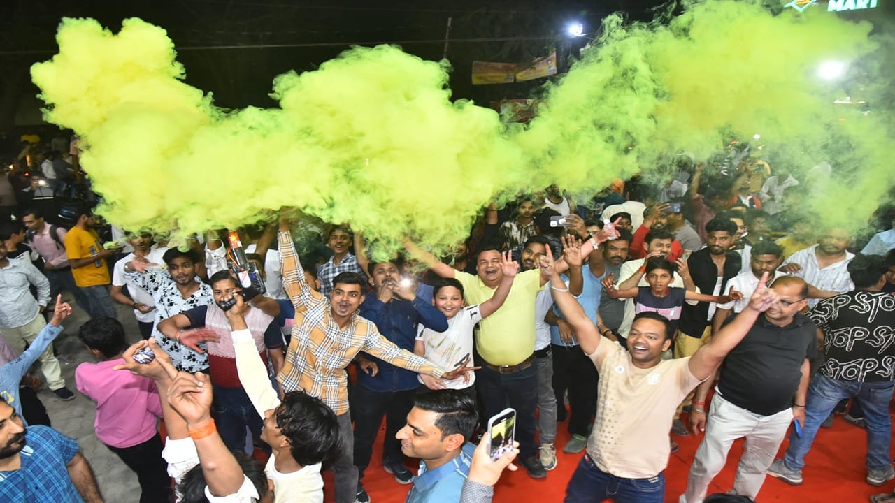 India's T20 World Cup victory sparked celebrations with fireworks and the tricolour being waved