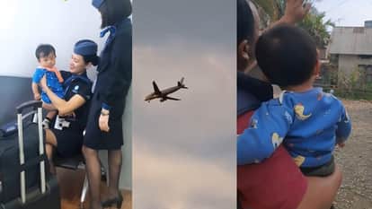 Three air hostesses of Indigo flight were seen playing with a child at the airport video goes viral