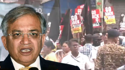 CEC Gyanesh Kumar reached Kalighat temple, people showed black flags in protest and raised slogans of go back