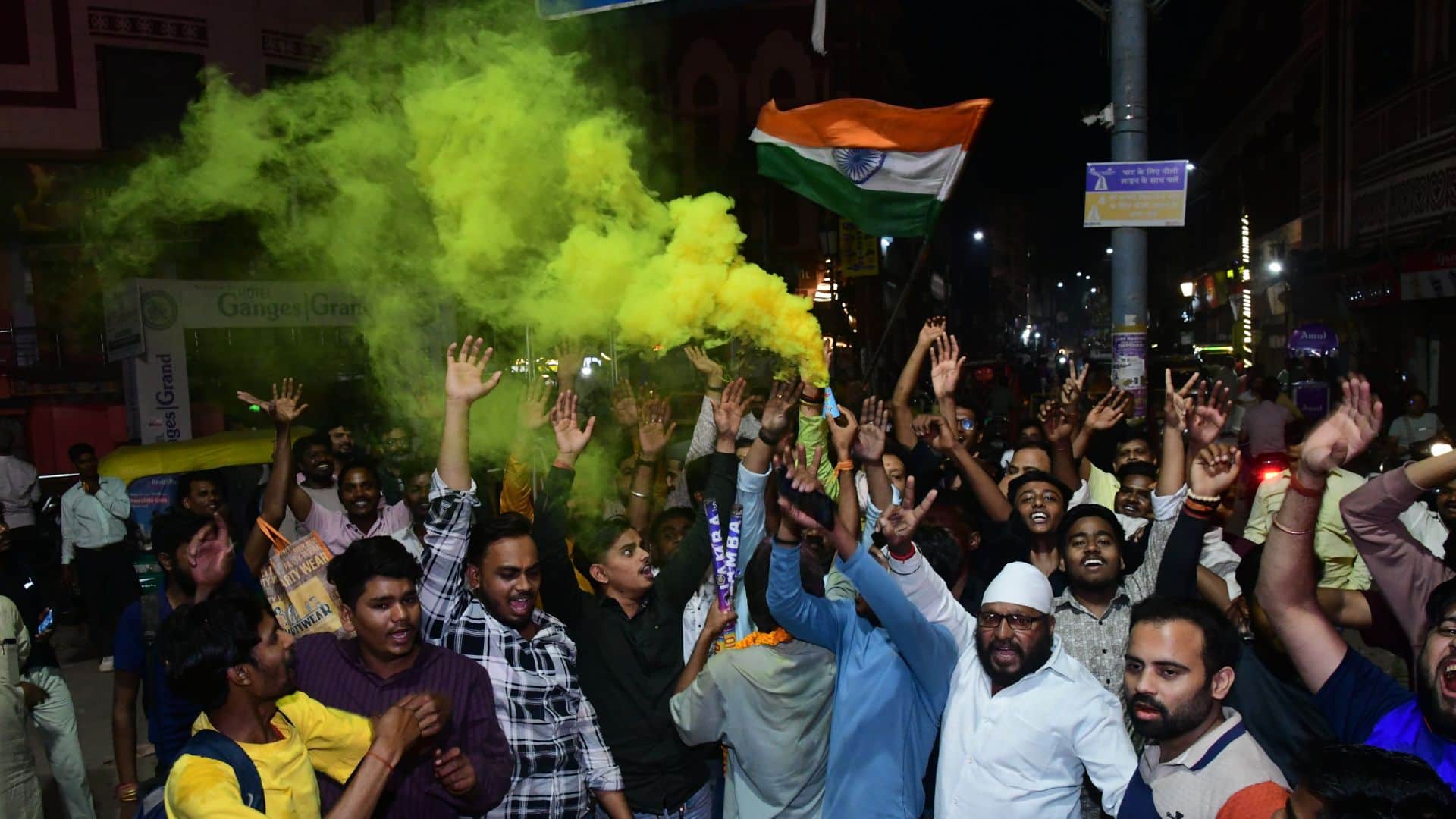 Varanasi celebrates T20 victory roads become stadiums wedding rituals halted