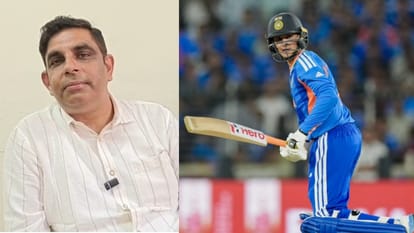 क्रिकेटर अभिषेक शर्मा के चाचा अमित व्यास।