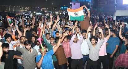 Lucknow: Celebrations continued late into the night after the World Cup win