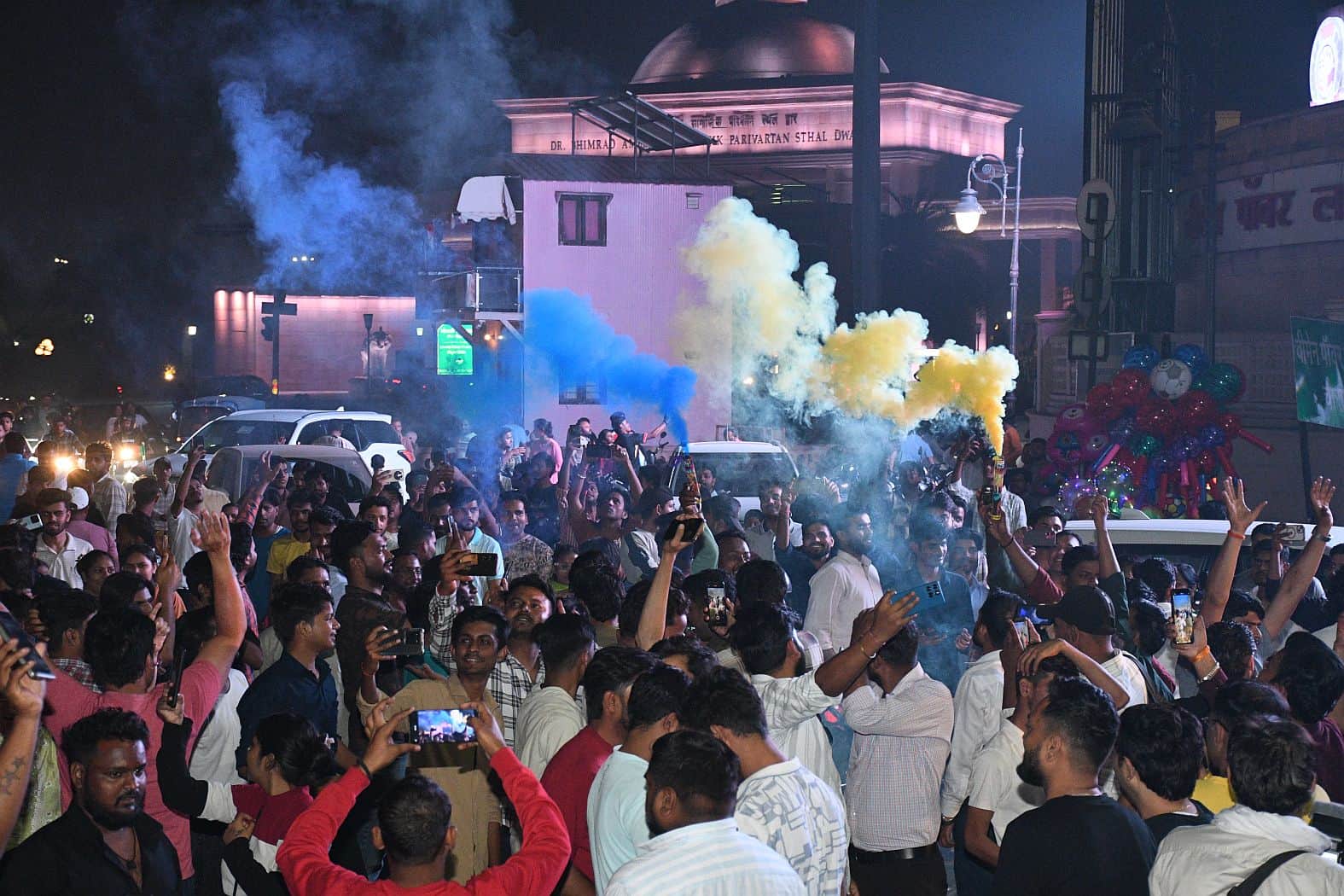 Lucknow: Celebrations continued late into the night after the World Cup win