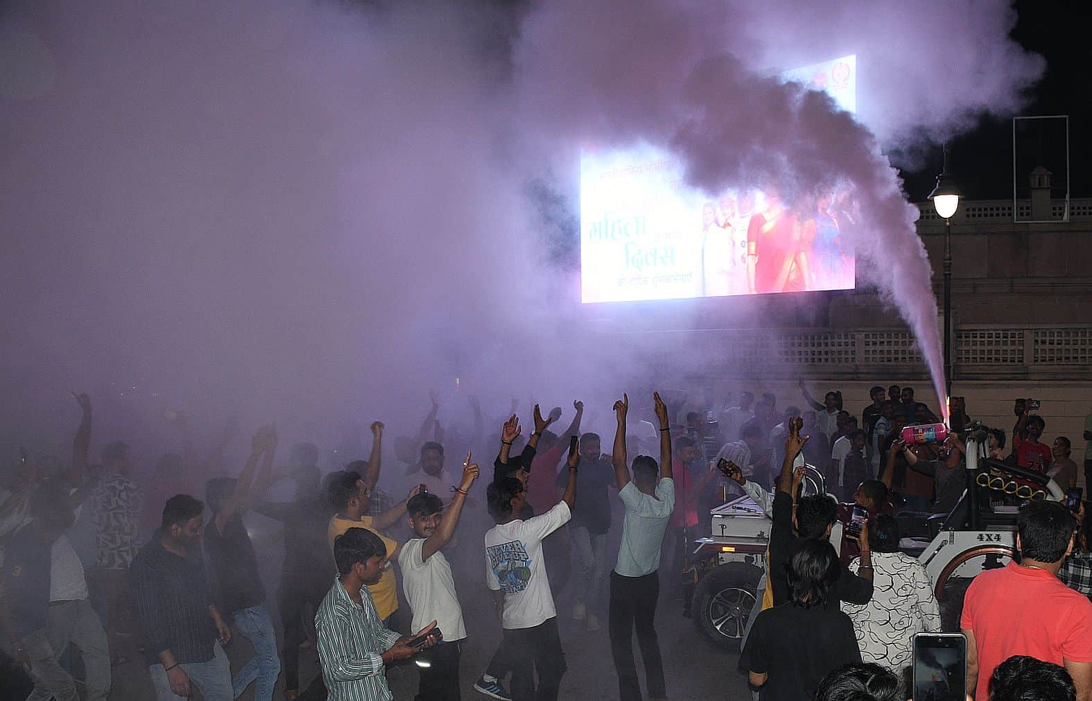 Lucknow: Celebrations continued late into the night after the World Cup win