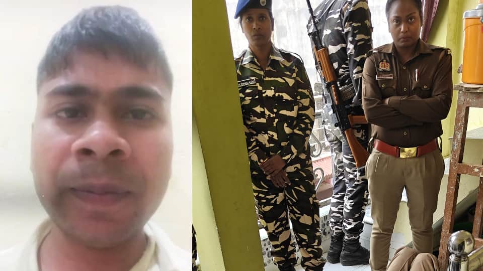 wife was having an affair young man committed suicide after kill two children in Maharajganj