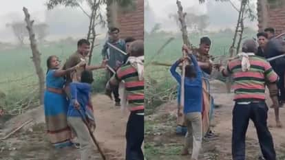 Policeman assaults man over house dispute video goes viral