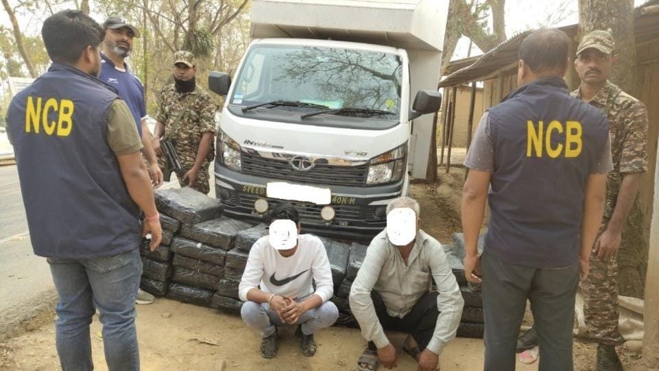 NCB With help of CRPF seized 524 kg of drugs in Assam drugs worth over 2 crore was aimed at West Bengal