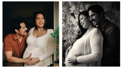 Parents To Be Randeep Hooda And Lin Laishram Radiate Joy In Pics From Intimate Maternity Photoshoot