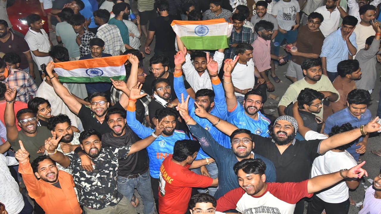 India's T20 World Cup victory sparked celebrations with fireworks and the tricolour being waved