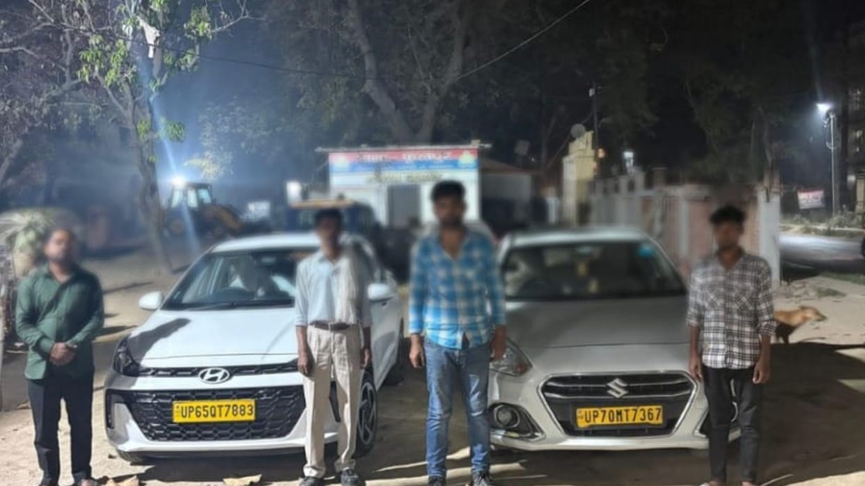 Action against taxi drivers Four arrested for begging passengers at Varanasi airport 2 vehicles seized