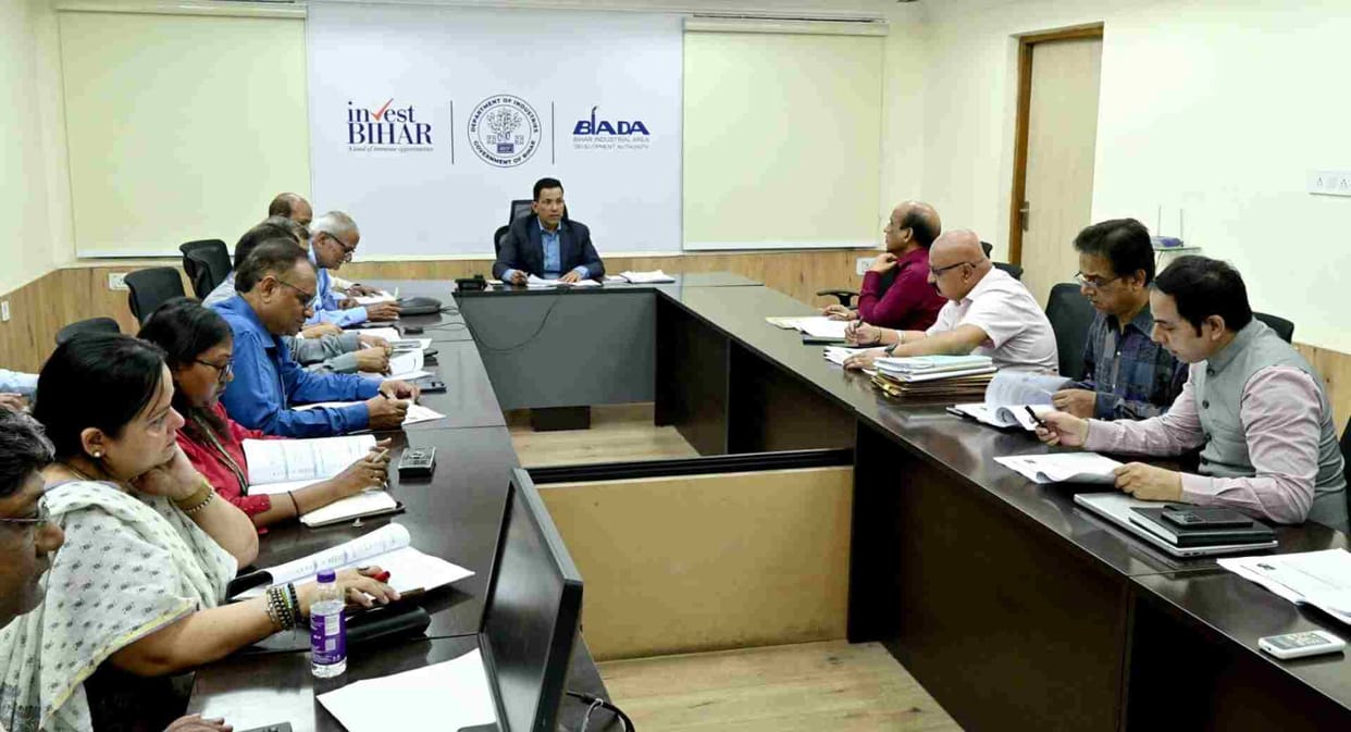 biada pcc meeting bihar industrial units land allocation investment employment