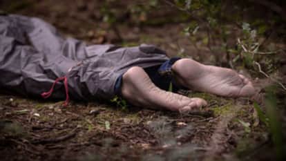 Woman dead body found hanging from tree in forest in sonbhadra