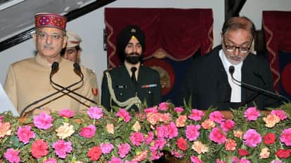 Kavinder Gupta the 30th Governor of Himachal Pradesh took oath and read the oath in Hindi
