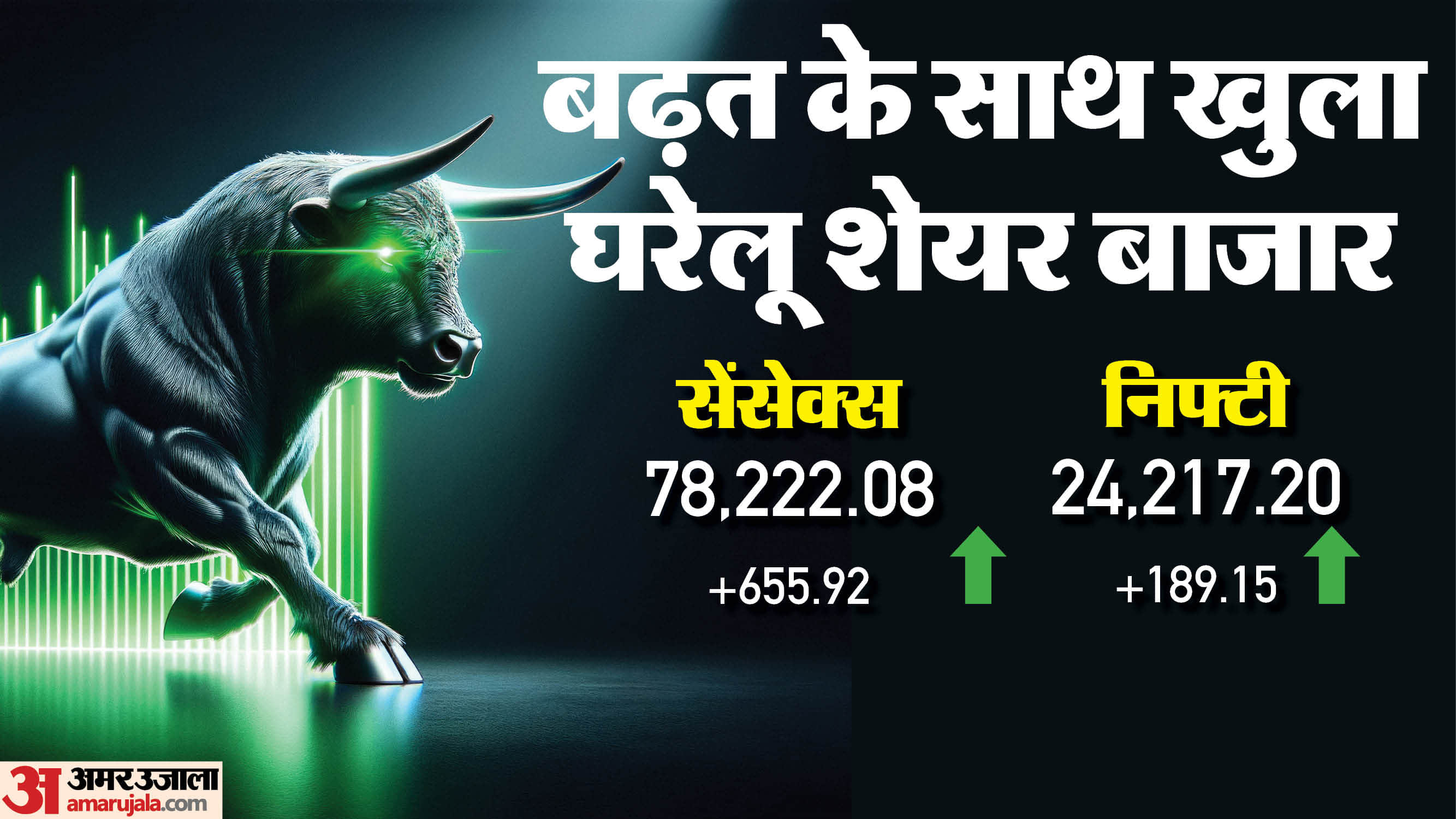 हरे निशान पर खुला बाजार