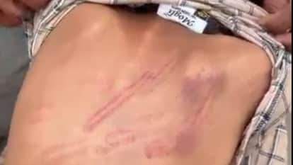 Teacher beat First-grade student with stick in nangal chaudhary