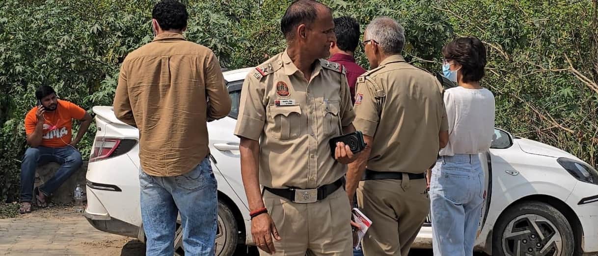 Two dead bodies found inside a car in Narela Industrial Area delhi
