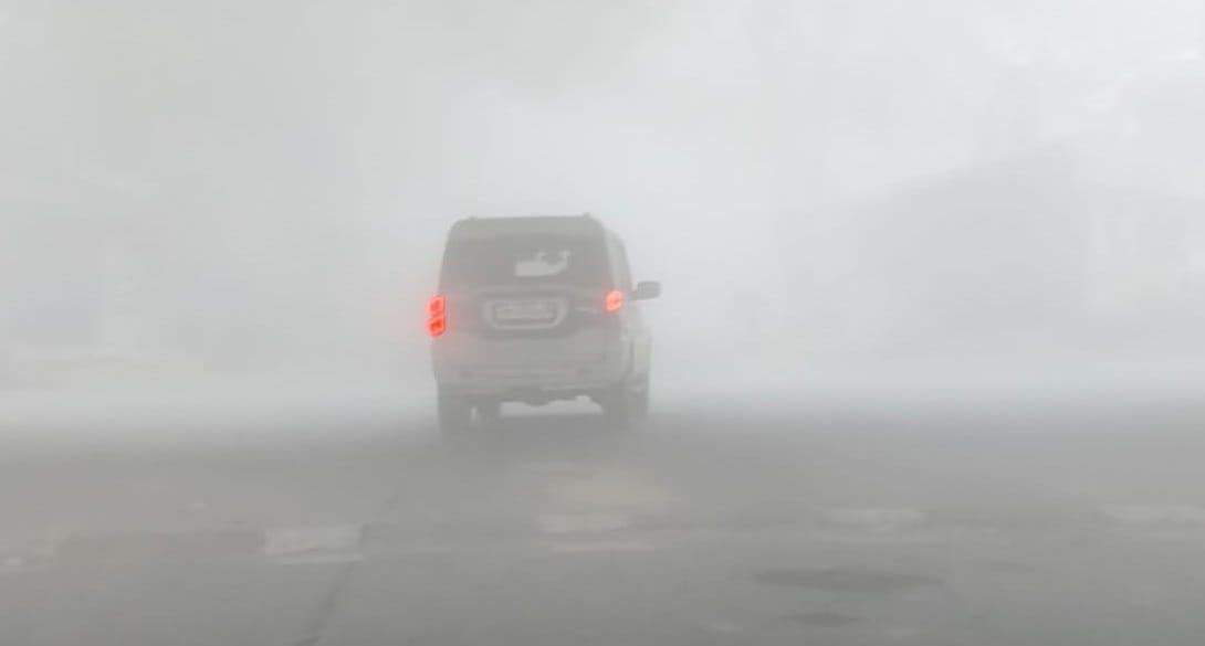UP Weather Fog engulfed many districts of UP in the month of March