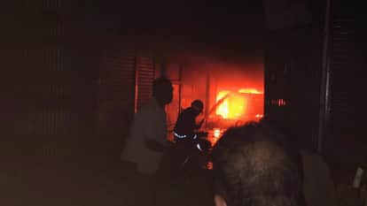 A fire was reported in the Raiganj area, clothing shops were on fire