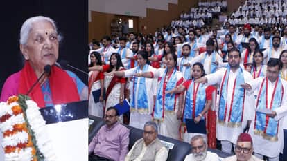 Governor Anandiben Patel said in Mathura that negative thinking of officials obstacle to development