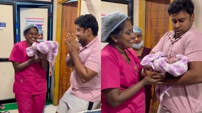 Father reaction to seeing his child in the hospital 215 million people watched the video