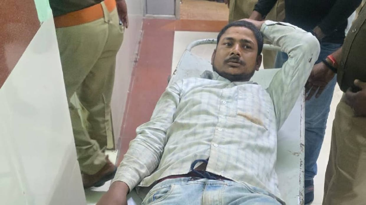 UP: Accused of killing mother and son in Lucknow, encounter with police; hospitalized
