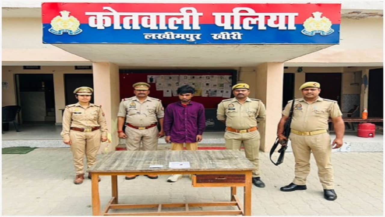 पुलिस की गिरफ्त में आरोपी