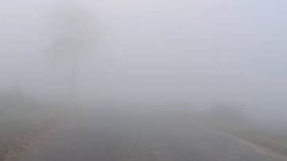 humid easterly wind cast haze over UP with drizzle expected this weather returned in March after 18 years