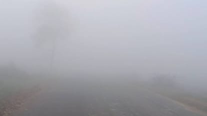 humid easterly wind cast haze over UP with drizzle expected this weather returned in March after 18 years