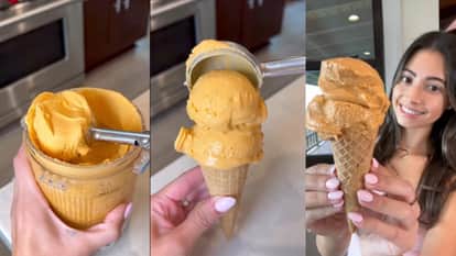 Woman made butter chicken ice cream people got angry on social media video goes viral