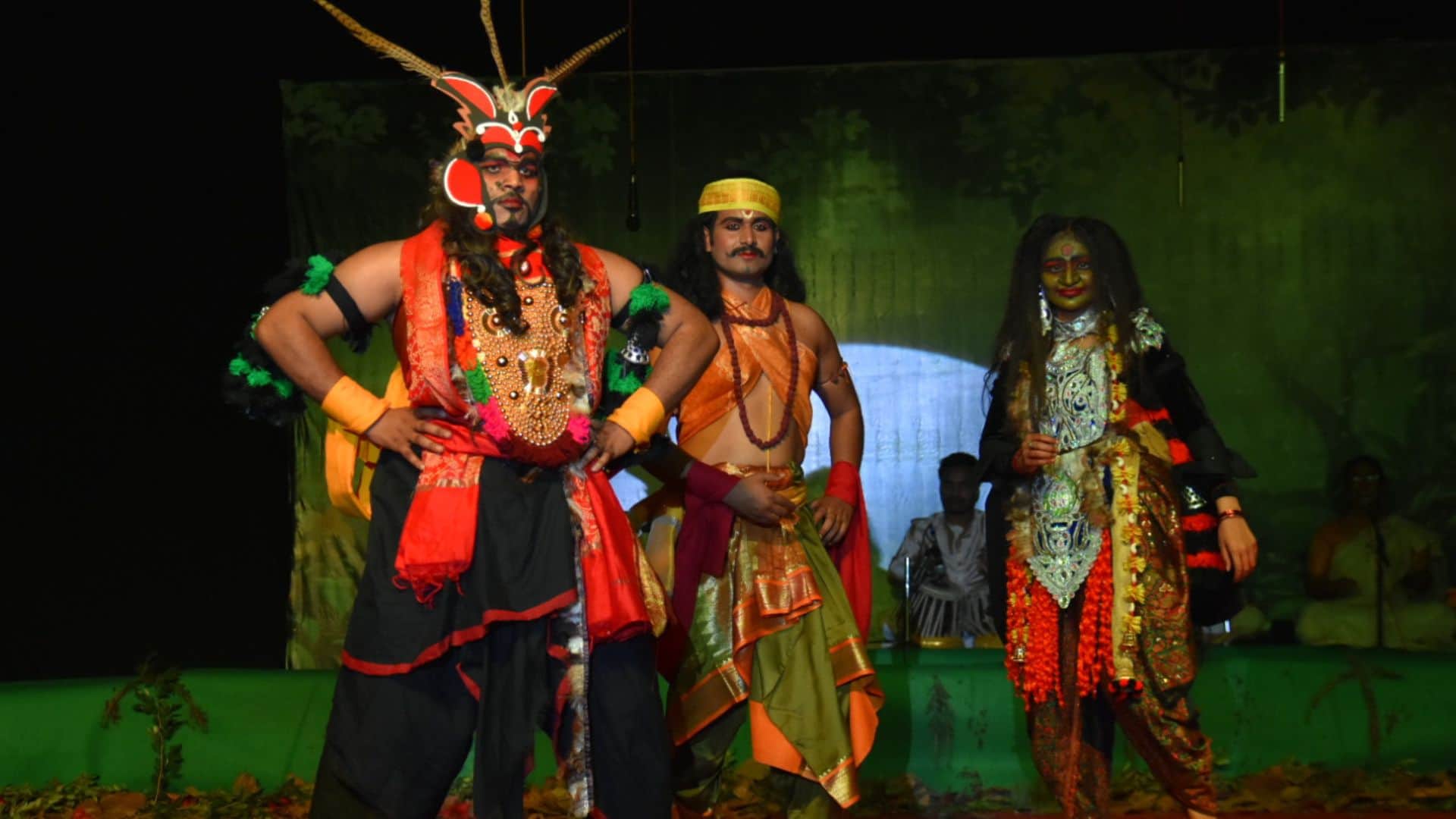 BHU Students performed in Sanskrit performed in Chhau style of Bharatanatyam Mahabharata