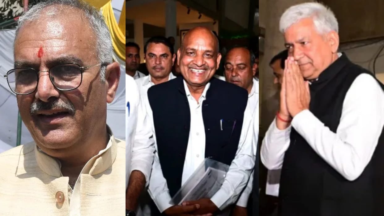 Haryana Rajya Sabha Election 2 Seats Sanjay Bhatia Karamveer Bodh satish nandal BJP Vs Congress