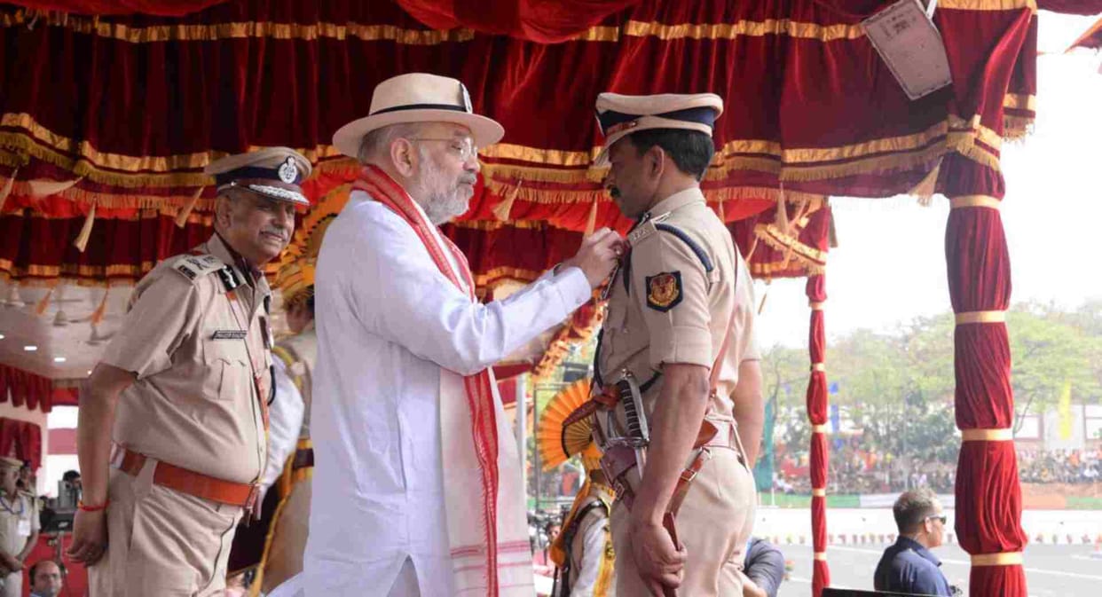 ips babu ram president police gallantry medal cisf raising day bhubaneswar naxal operation aurangabad bihar