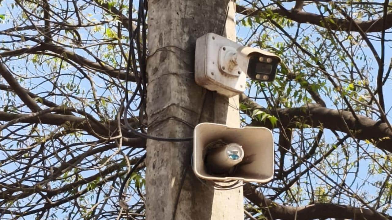 जाखलौन में लगा कैमरा।