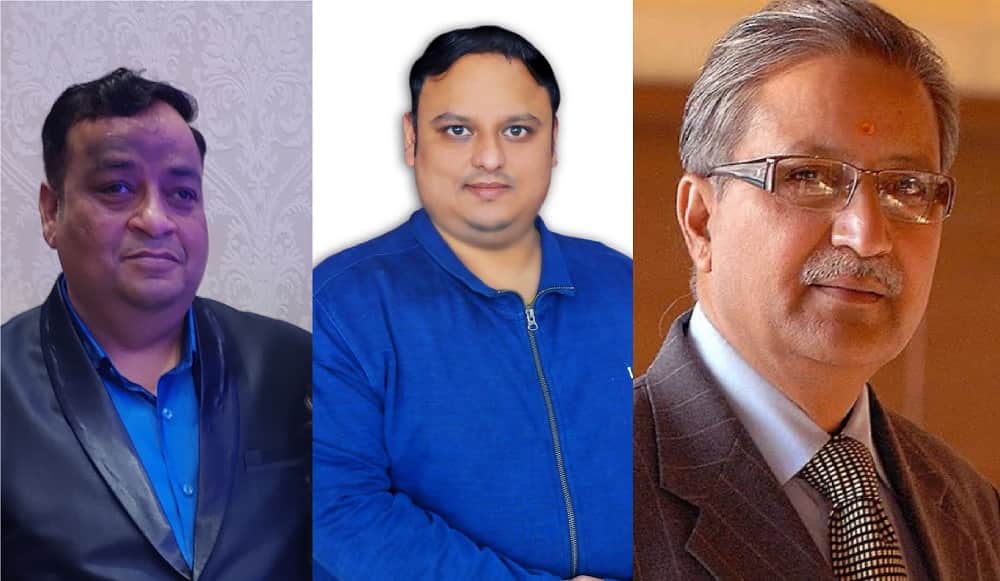 दीपक सिंघवानी, मयंक गुप्ता और विजय पंडित