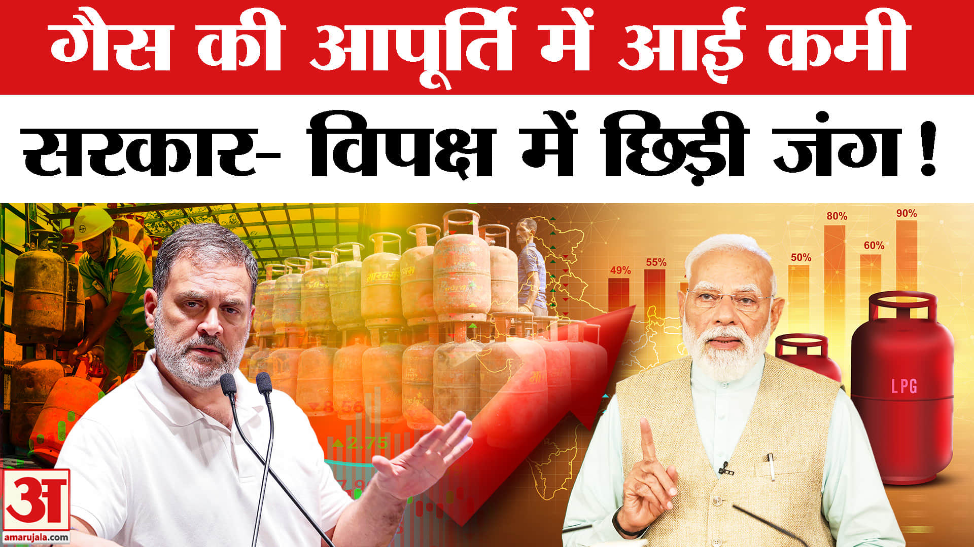 LPG Cylinder Crisis in India: गैस की आपूर्ति में कमी पर विपक्षी नेताओं ने केन्द्र सरकार को घेरा!