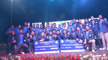 The Jammu and Kashmir cricket team, which won the Ranji Trophy title