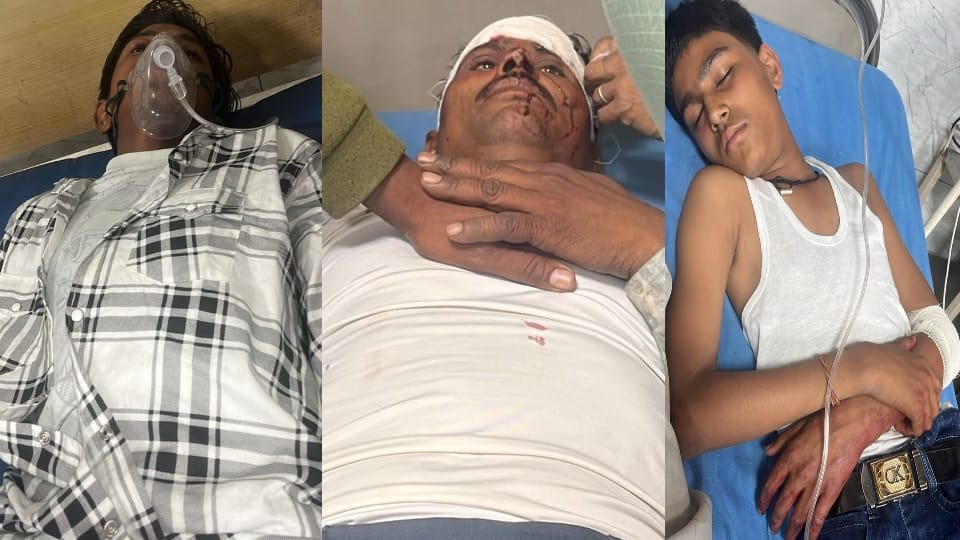 Bijnor: Head-on collision between wedding procession bus and tractor trolley, 12 injured, screaming