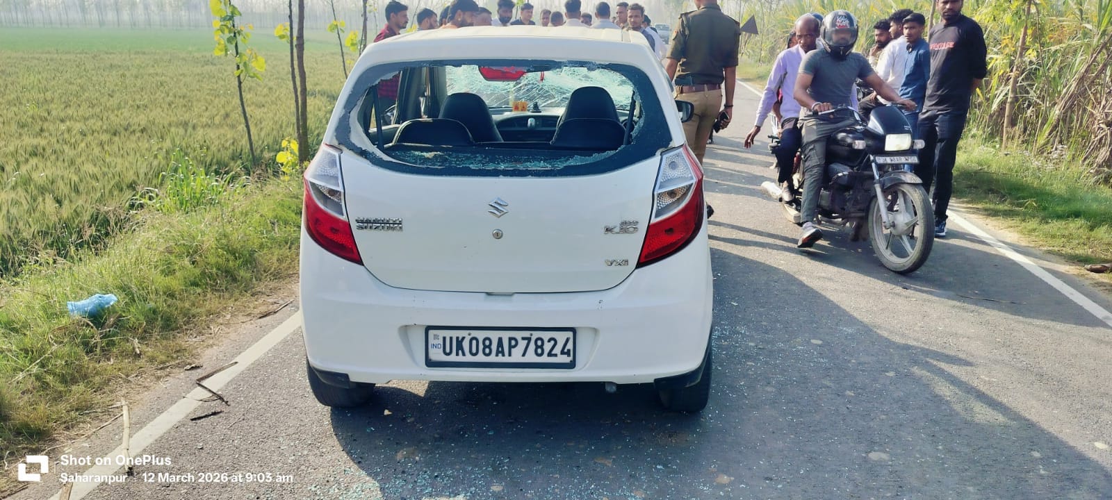Students’ car attacked on way to board exam in Saharanpur, four injured